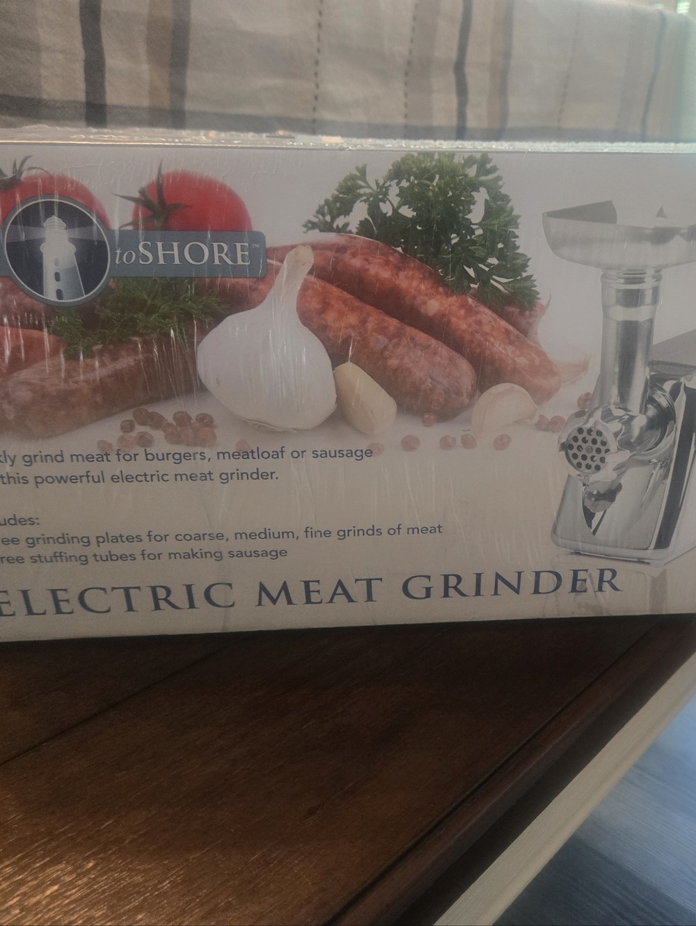 Electric Meat Grinder - White
